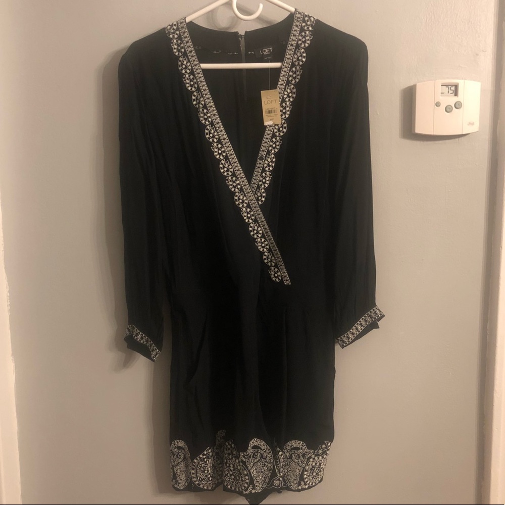 Loft- Black Romper